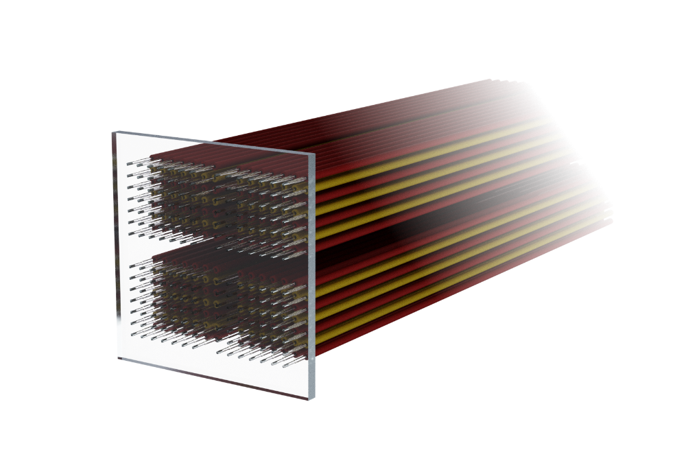 2D Matrix Fiber arrays