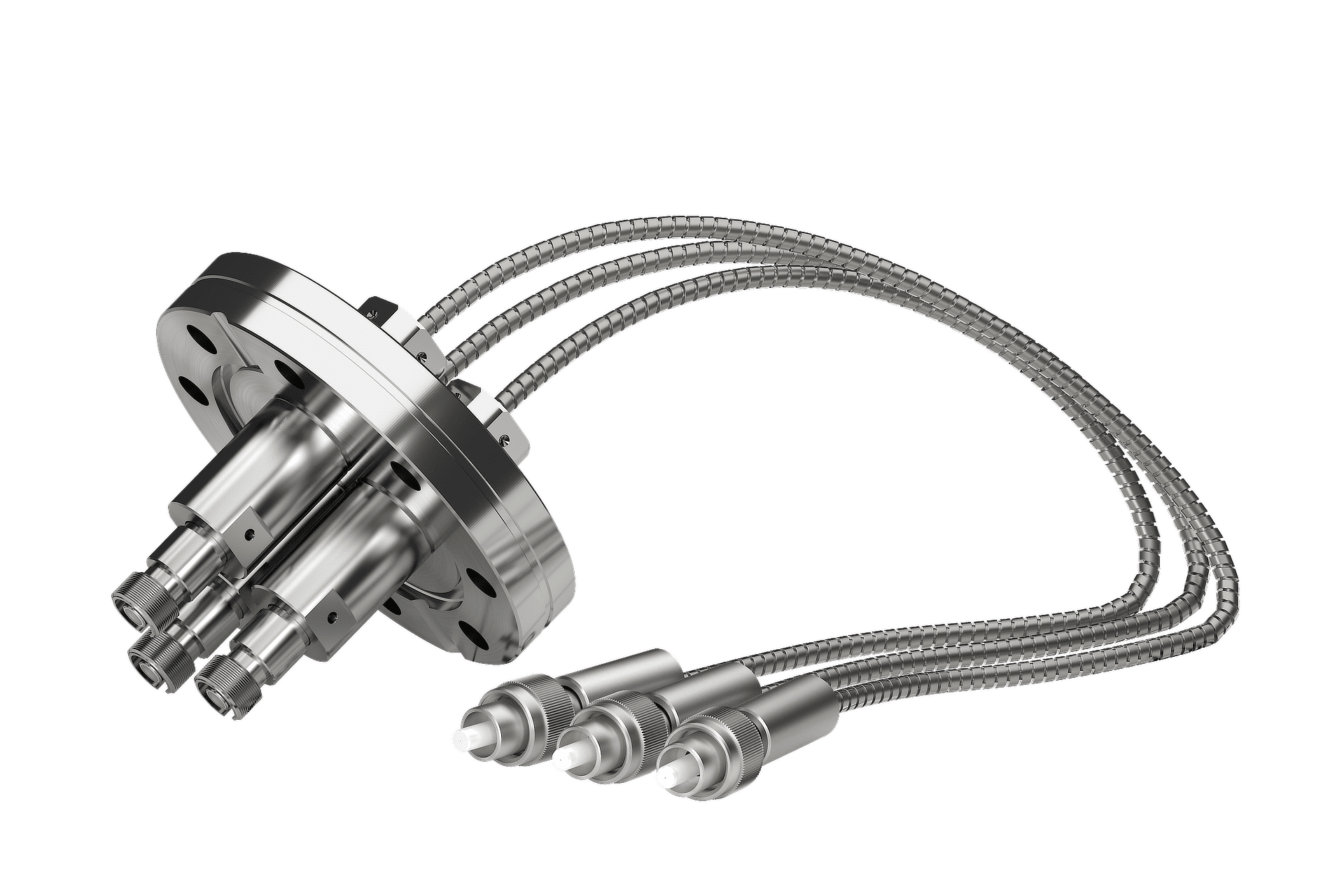 Combined Vacuum Fibre Feedthroughs